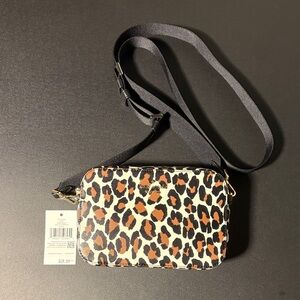 Kate Spade mini cam Leopard Print Crossbody Bag